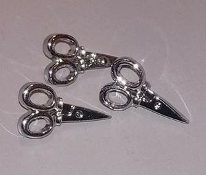 Neuheit silberne Scherenknöpfe, 22 mm - verschiedene Packungsgrößen - Bild 1 von 5