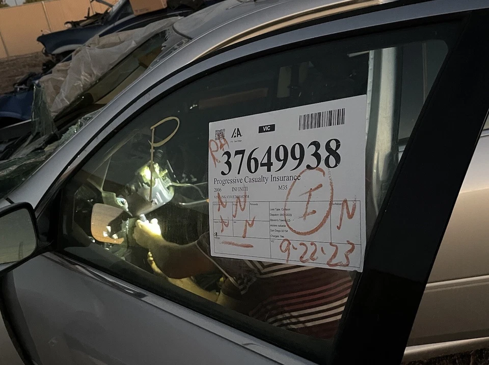 Infiniti M35 M45 2006-2009 puerta delantera izquierda conductor ventana vidrio OEM Foto 1 de 1