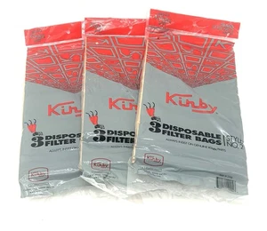 Lot (3) Kirby Style 2 Paper Filter Bags Fits Heritage 1HD 19068103 GENUINE-9 EA - Picture 1 of 3