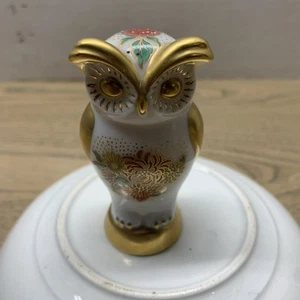 Vintage Franklin Mint Treasury Owl Figurine Heavy Gold - Picture 1 of 4