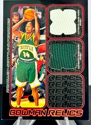 RAY ALLEN (HOF) 2006 BOWMAN DOBLE JUEGO RELIQUIA DRAFT PICK STARS 030/249 BOR-RA Foto 1 de 2