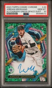 2023 Topps Cosmic #JG Jordan Groshans Green Space Dust Auto 69/75 PSA 10 - - Picture 1 of 2