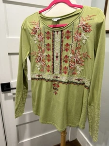 Haut à manches en dentelle brodée Sundance - Taille S mais spacieux - Photo 1/8