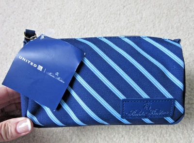 25 United Business Class Brooks Brothers Stripe Amenity Pouch Travel Kit SEALED - Image 1 of 4