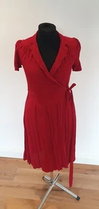 The Seamstress Of Bloomsbury Peggy Wickelkleid 16 Weinrot Windsor Wine - Bild 1 von 3