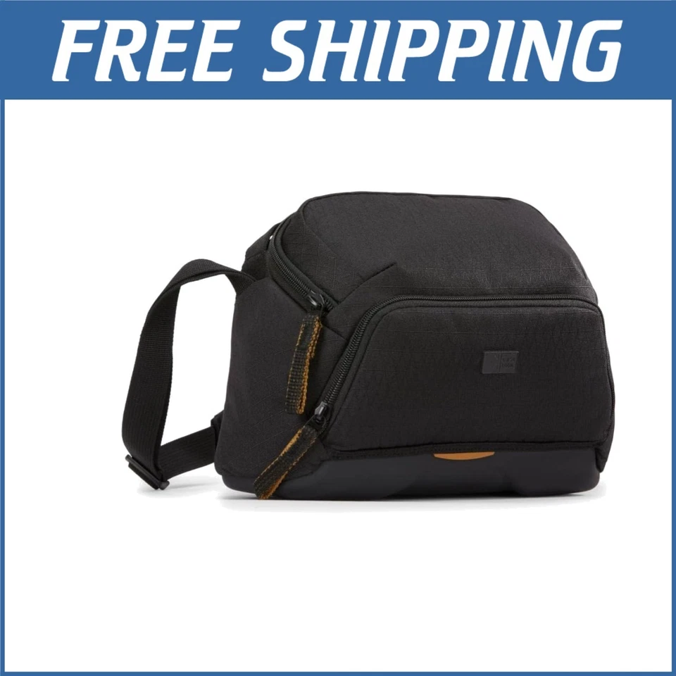 Viso Black Camera Sling Bag: Fits DSLR & 2 Lenses - Lightweight and Versatile - Image 1 of 4