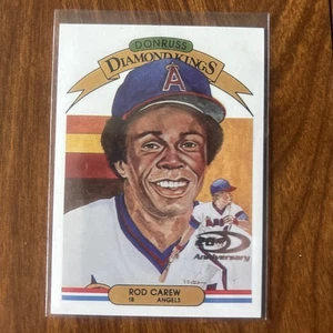 2001 Donruss Diamond Kings Reprints #DKR1 Rod Carew/1982 - BB - Picture 1 of 2