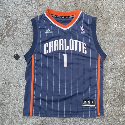 Kemba Walker #1 Charlotte Bobcats Adidas Youth Medium Jersey - Image 1 of 4