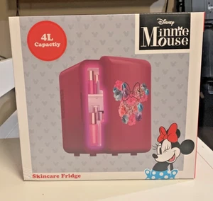 NEW Disney Minnie Mouse Skincare Mini Fridge Collegiate Dorm Beauty Disneyana - Picture 1 of 5