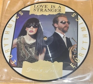 THE EURYTHMICS LOVE IS A STRANGER UK 7" VINYL 45 PICTURE DISC DA(P)-1 NEAR MINT - Picture 1 of 2