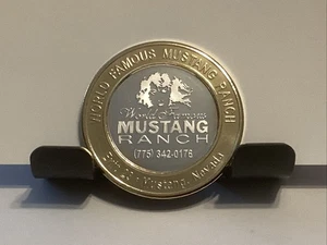 Mustang Ranch Brothel Token, Silver State, Strikes, Ten Dollars,Silver - Picture 1 of 2