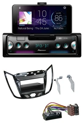 Pioneer USB MP3 Bluetooth DAB Autoradio für Ford C-Max Kuga Klavierlack schwarz - Bild 1 von 4