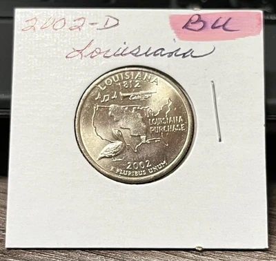 2002-D Louisiana  State Quarter (Brilliant, Uncirculated) - Image 1 of 2