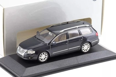 Minichamps 1/43 VW Passat Variant B6 2005 modellino auto pressofuso nero nuovo - Immagine 1 di 2