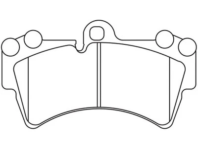 Juego de pastillas de freno delanteras para Audi Q7 2007-2015 2008 2009 2010 2011 2012 2013 RW538JR Foto 1 de 2