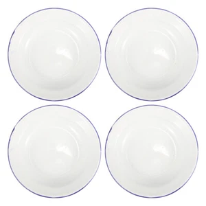 4 Pcs Enamel Plate Reusable Dinner Plates Platters for Serving Food Party - Picture 1 of 12