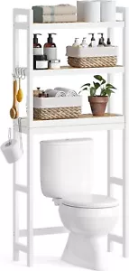 Over The Toilet Storage, 3-Tier Over Toilet Bathroom Organizer with Adjustable - Picture 1 of 5