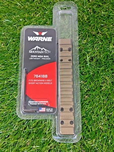 WARNE Mountain Tech Burnt Bronze Tactical Rail for Browning X-Bolt SA (7641BB) - Picture 1 of 2