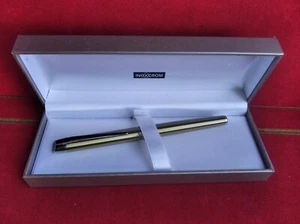 PLUMA ESTILOGRÁFICA INOXCROM Metal EN CAJA Original Nunca Entintada + Cartucho - Imagen 1 de 12
