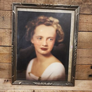 15 X 12 Framed Photo Of A Beautiful Young Woman 1930s - Picture 1 of 5