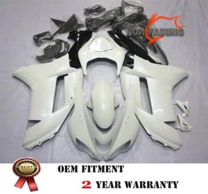 Kit de carenado blanco perla con asiento para Kawasaki Ninja ZX6R 2007-2008 636 6R ABS nuevo - Imagen 1 de 2