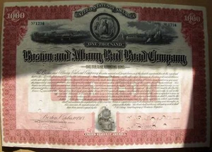 Boston and Albany Rail Road Company $1000 bond dated 1913 - Picture 1 of 2