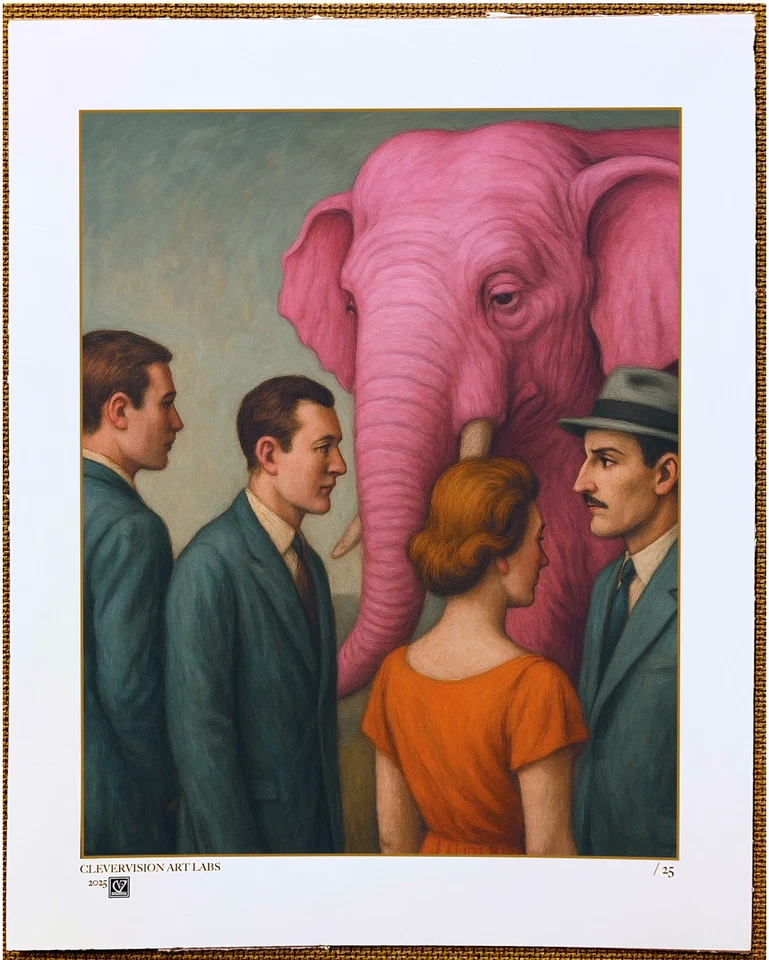 Surreal Street Art Lowbrow ASSINADO LTD ED FINE ART Impressão CleverVision Art Labs - Imagem 1 de 1