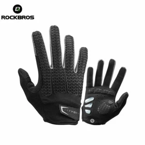 ROCKBROS Windproof Cycling Gloves Touch Screen Riding MTB Bike Bicycle Gloves - Picture 1 of 10