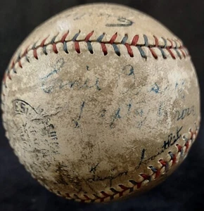 1929 WS Athletics Cardinals Team Signed Baseball Jimmie Foxx Jim Bottomley JSA! - Picture 1 of 10