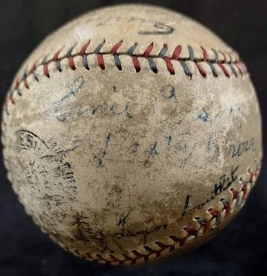 1929 WS Athletics Cardinals Team Signed Baseball Jimmie Foxx Jim Bottomley JSA! - Image 1 of 4