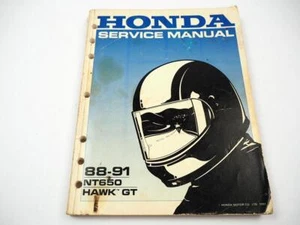 Honda NT650 Hawk GT Repair Shop Service Manual Reparaturanleitung 1988-1991 - Bild 1 von 4