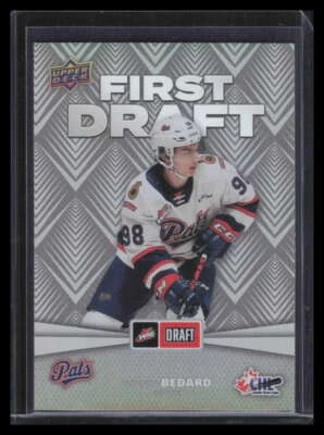 2021-22 Upper Deck CHL First Draft fd1 Connor Bedard Rookie - Image 1 of 2