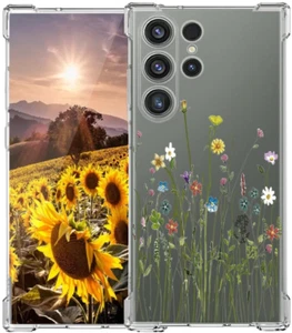 Samsung Galaxy S24 Ultra Case Clear Soft TPU Silicone Shockproof Defender Cover - Picture 1 of 2