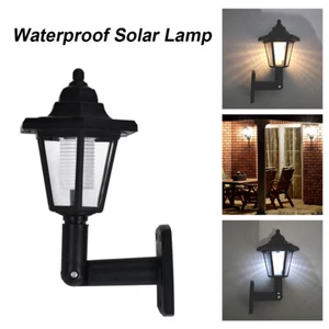 1/2/4X Solar Power LED Wall Light Outdoor Garden Path Way Yard Patio Porch Lamp - Picture 1 of 16