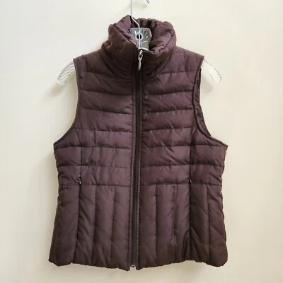 Kenneth Cole Reaction Vest Men M Down Brown Quilted Puffer Gorpcore Outdoor Hike - Image 1 of 4