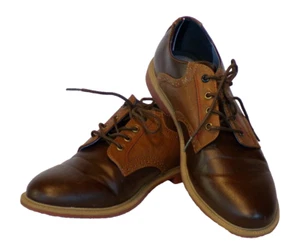 Tommy Hilfiger Size 6 Boys Michael Saddle Brown Oxford Shoes EUC - Picture 1 of 9
