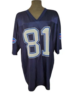 VTG Terrell Owens #81 Buffalo Bills NFL Jersey 2XL Dark Blue NFL TEAM APPAREL - Picture 1 of 4