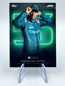SEBASTIAN VETTEL 2021 Topps F1 Lights Out Drivers Green Aston Martin Cognizant - Picture 1 of 2