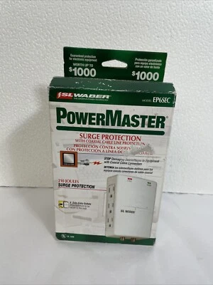 SL WABER POWER MASTER ELECTRONICS PROTECTOR SURGE PROTECTION - Image 1 of 4