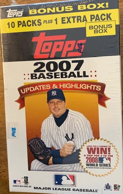 2007 Topps Updates & Highlights Baseball Blaster-10 PKS +1 xtra PK Free Shipping - Image 1 of 1