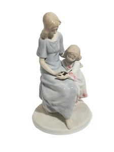 Meico Paul Sebastian Once Upon A Time Figure Reading Mother Daughter vintage - Picture 1 of 10