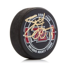 Steve Yzerman Peterborough Petes Autographed OHL Game Puck