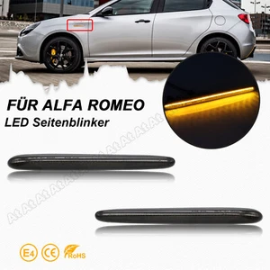 Luces intermitentes laterales LED negras para Alfa Romeo Giulietta 940 2010-2021 - Imagen 1 de 8