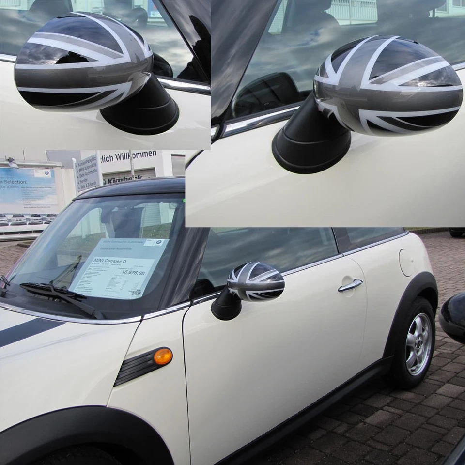 CALOTTE SPECCHIETTI UNION JACK per MINI ONE COOPER R55 CLUBMAN R56 R57 R58 R60 R61  - Immagine 1 di 4