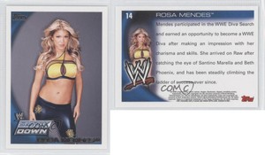 2010 Topps WWE Rosa Mendes #14 Rookie RC