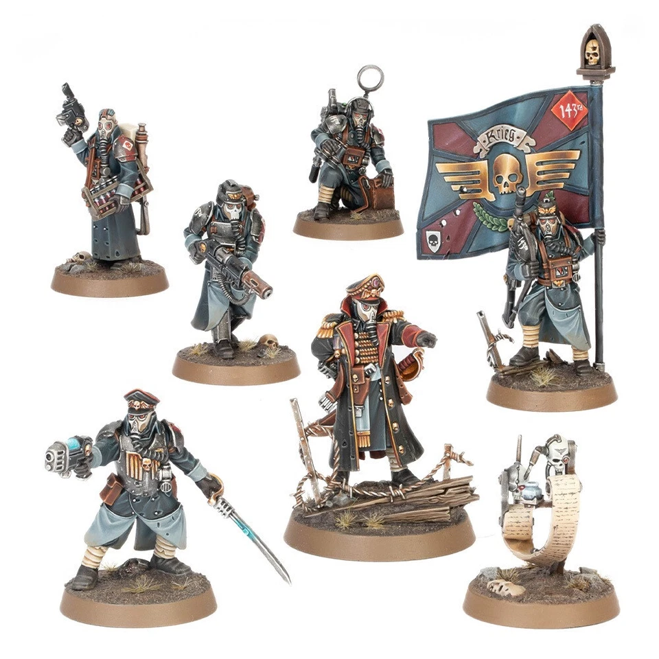GAMES WORKSHOP [SINGLES] Death Korps of Krieg Command Squad - Single Miniatures - Warhammer 40K