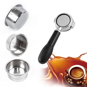 Kaffee Siebträger Für, Delonghi, Krups Filter 51MM Filter Korb Silber - Bild 1 von 20
