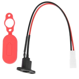 Battery Charger Connector Socket Electric Scooter Charging Port W/Free Flexible - Picture 1 of 6