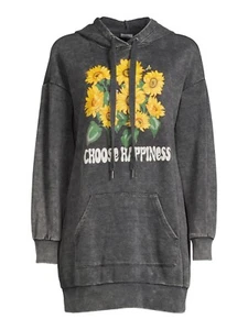 No Boundaries Juniors Graphic Hoodie Mineral Wash Kangaroo Pocket XS,S,L,XL P187 - Picture 1 of 5