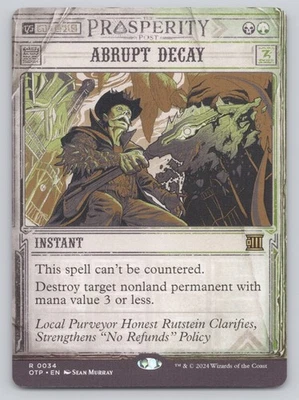 Abrupt Decay Normal R Outlaws of Thunder Junction: Breaking News 34 NM - Image 1 of 2
